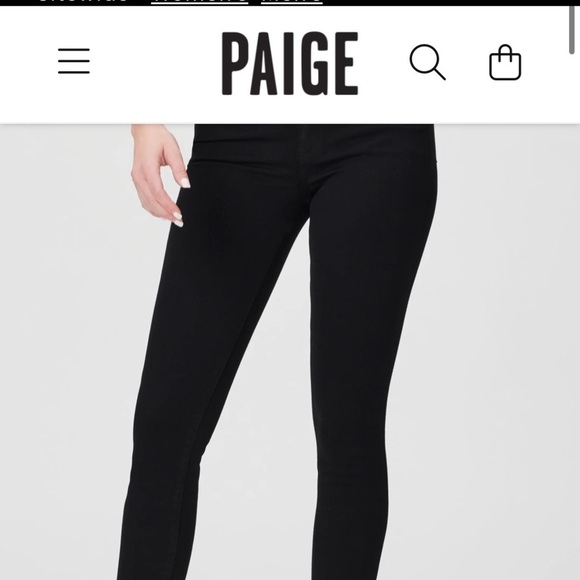 PAIGE Denim - Paige Black denim jeans size 29 MID RISE
Sits just below the natural waist